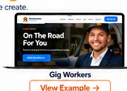 Gig worker website sample